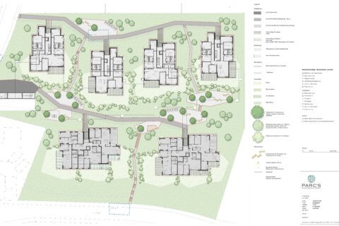 Wohnüberbauung Landschaftsarchitektur Felmispark - Grundriss